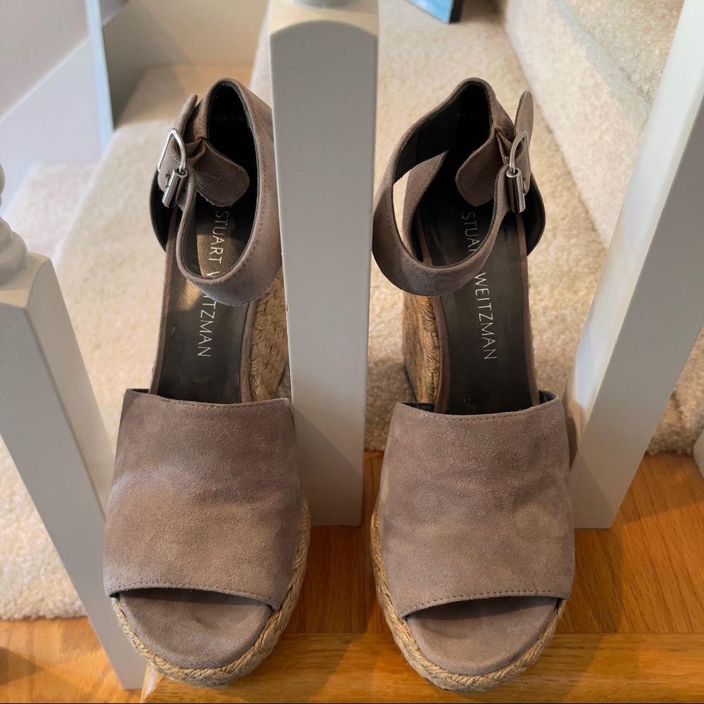 Stuart Weitzman | Taupe - Soho Jute - Picture 9 of 15